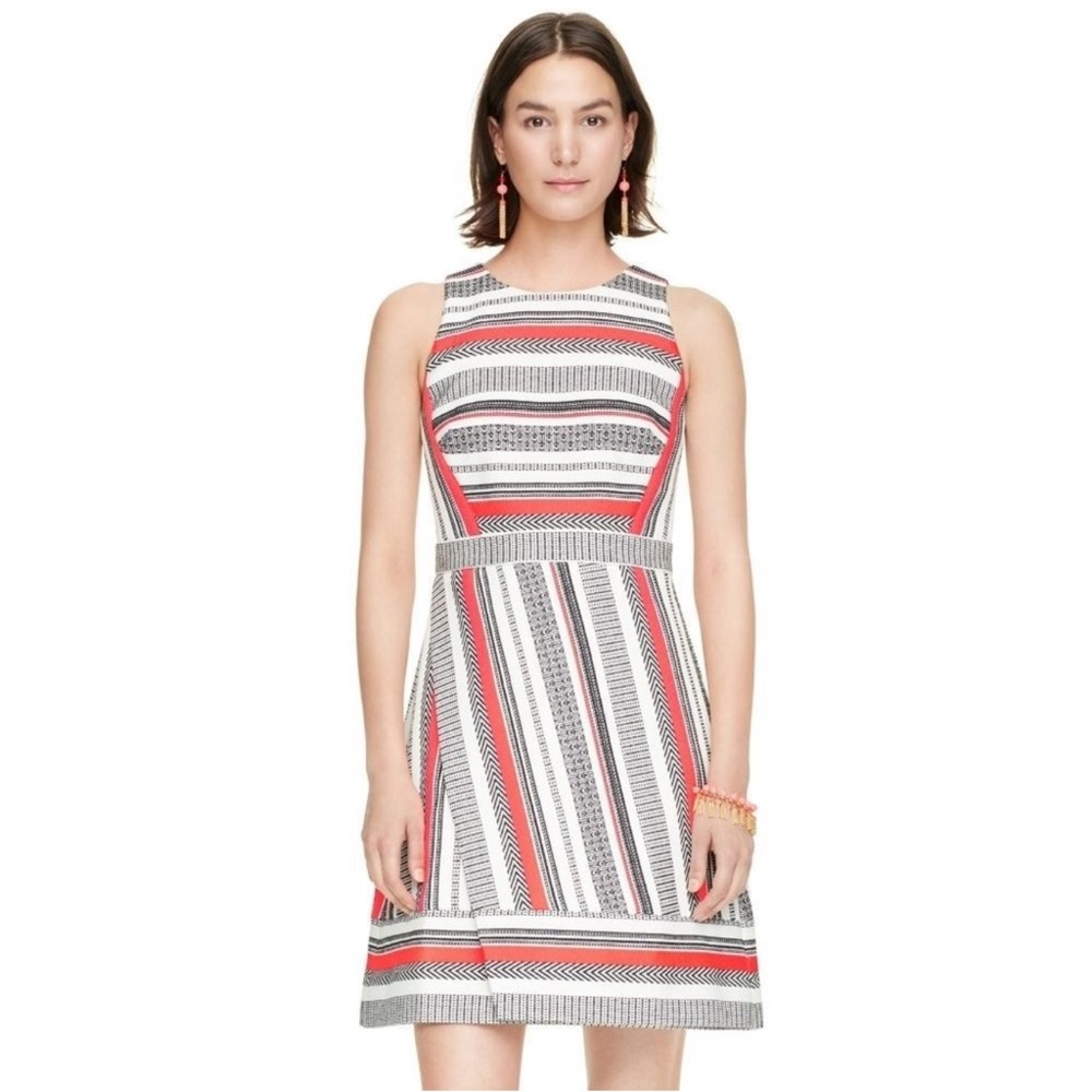 Kate Spade Flights of Fancy Ribbon Jacquard Dress Size 10 - Picture 2 of 8